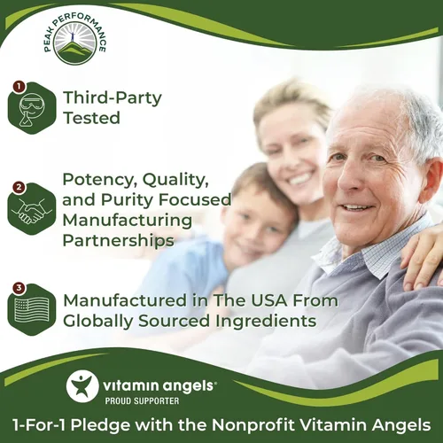 Vista 7 de Peak Performance Zinc con cobre + mezcla de alimentos integrales de 25 verduras y frutas para una máxima absorción, cápsulas de suplemento de apoyo