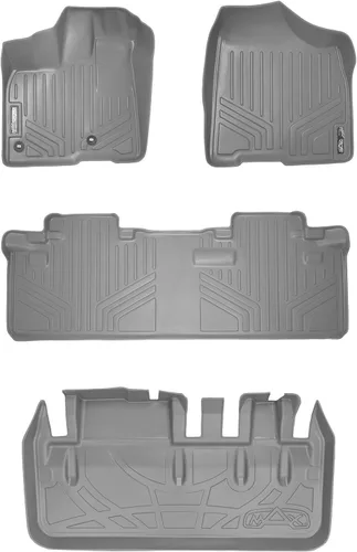 Vista 46 de MAXLINER Alfombrillas de Piso - Juego de Revestimiento de 3 Filas para Toyota Sienna 2013-2020