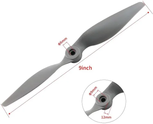 Vista 3 de SoloGood 8PCS CCW Gemfan APC Nylon Propeller 9060 Prop para avión RC con anillos adaptadores