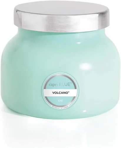 Vista 21 de Capri Blue Volcano Velas Perfumadas – Velas de Tarro de Cristal de Lujo para el Hogar Perfumadas con Fruta Tropical y Cítricos Azucarados – Mezcla