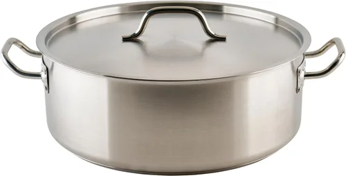 Vista 10 de Winco - Brasero de acero inoxidable de grado comercial con tapa, 15 cuartos de galón