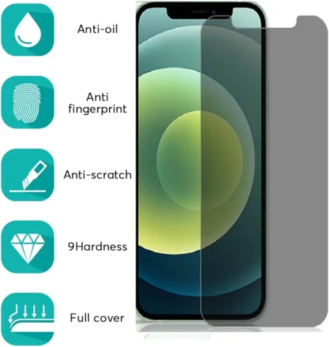 Vista 5 de Protector de pantalla de privacidad premium para iPhone XR /iPhone 11/iphone12/iPhone 12 PRO /iPhone 13/iphone13 PRO