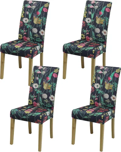 Vista 136 de Fundas para Sillas de Comedor, Juego de Fundas para Sillas de Comedor de 4 Piezas, Fundas Elásticas para Sillas de Cocina, Fundas para Sillas