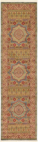 Vista 20 de Unique Loom Palace Collection - Alfombra Saray (3 pies 3 pulgadas, redonda, crema/marrón claro)