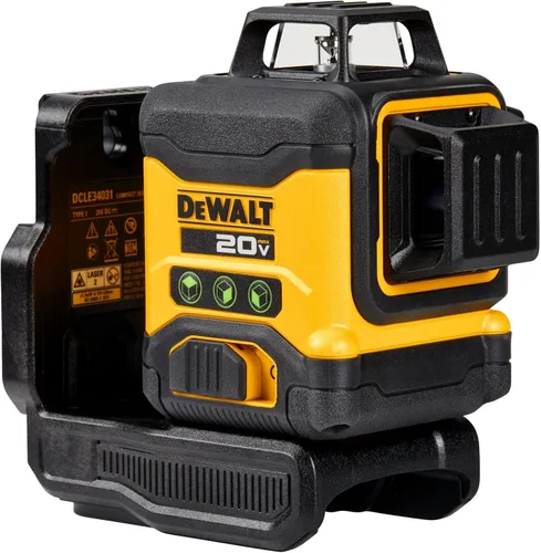 Vista 9 de DEWALT Nivel láser máximo de 20 V, láser de línea cruzada, 3X360, verde, solo herramienta (DCLE34031B)