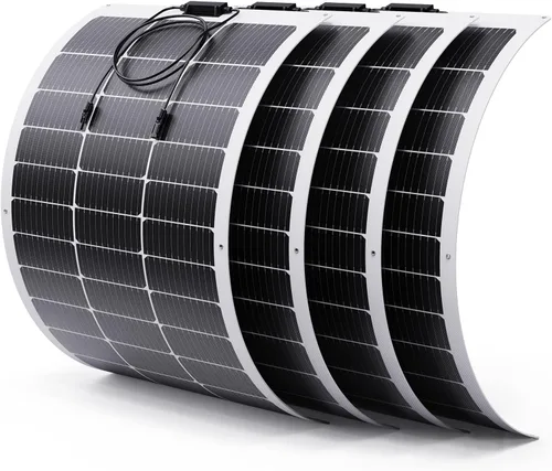 Vista 11 de Panel solar flexible de 50 W de 12 V, cargador de celda solar monocristalino ETFE para central eléctrica, RV, marina, barco bimini, remolque