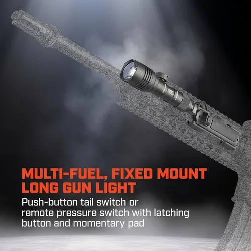 Vista 4 de Streamlight 88058 ProTac - Lámpara de arma multi-combustible de 350 lúmenes con montaje en riel, baterías CR123A e interruptor de presión remoto