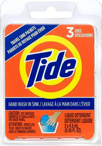 Tide Paquetes líquidos para fregadero de viaje, 3 unidades