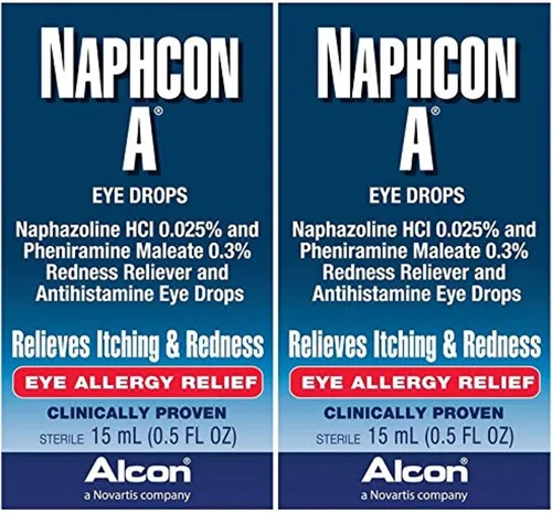 Naphcon-A gotas para los ojos, 0.5 fl oz, 2 unidades