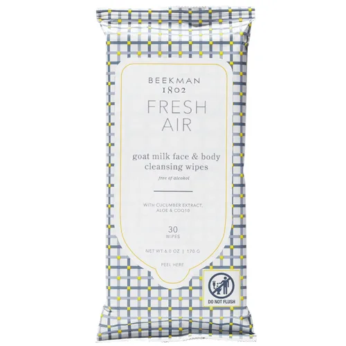 Beekman 1802 Toallitas faciales – Toallitas desmaquillantes para cara, toallitas de limpieza facial que eliminan el maquillaje y la suciedad,