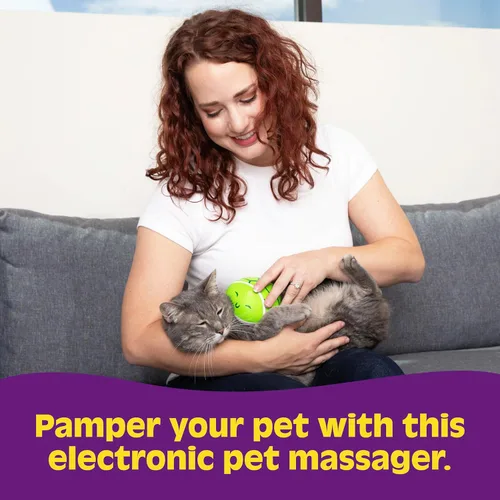 Vista 3 de WHAT DO YOU MEME Paws & Relax el adorable masajeador de mascotas en forma de tortuga, para perros y gatos