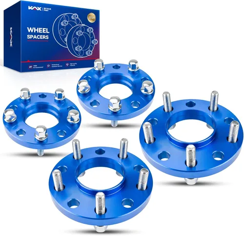 Vista 219 de KAX Espaciadores de rueda 4x4, adaptadores de espaciadores de rueda de 1" con pernos de 1/2" x20, diámetro del cubo de 59 mm, 2 piezas para Xpress