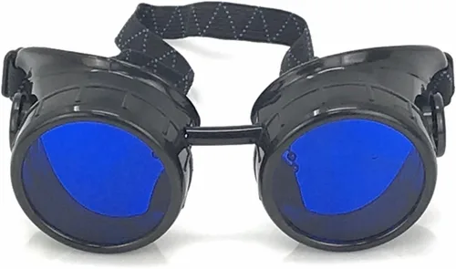 Vista 3 de UMBRELLALABORATORY Steampunk Mad Scientist Goggles Rave Glasses disfraz gafas de protección ocular estilo de soldadura