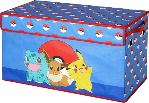 Vista 107 de Idea Nuova Cocomelon - Baúl plegable de almacenamiento de juguetes para niños, duradero con tapa