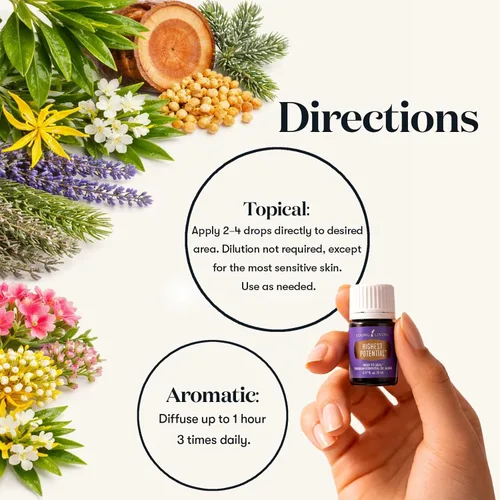 Vista 5 de Young Living Essential Oils - Aceite esencial de mayor potencial, 0.2 onzas líquidas, edificante, aroma exótico, ayuda a eliminar las distracciones