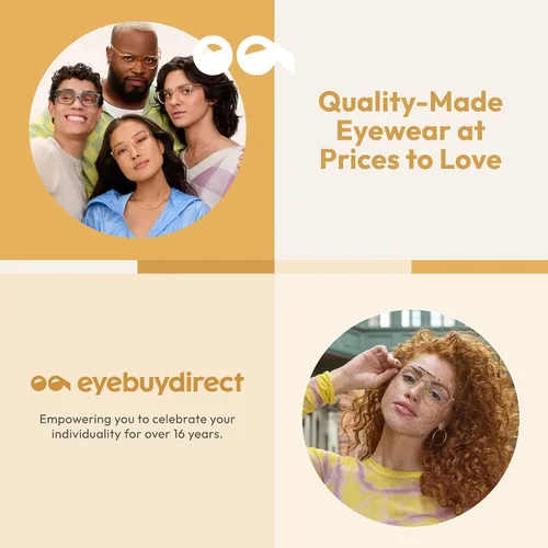Vista 6 de EYEBUYDIRECT Heart Shaped Oversized Sunglasses, for Women and Men with Scratch-Resistant Lens Coating and UV Protection