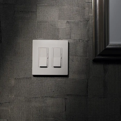 Vista 5 de Lutron Claro - Placa de cubierta para interruptor de luz, placa de pared de 2 posiciones, para interruptores de luz decorativos, cubierta