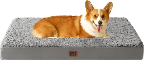 Vista 15 de EHEYCIGA Camas ortopédicas XL para perros extra grandes con funda extraíble lavable, gris, 44 x 32 pulgadas