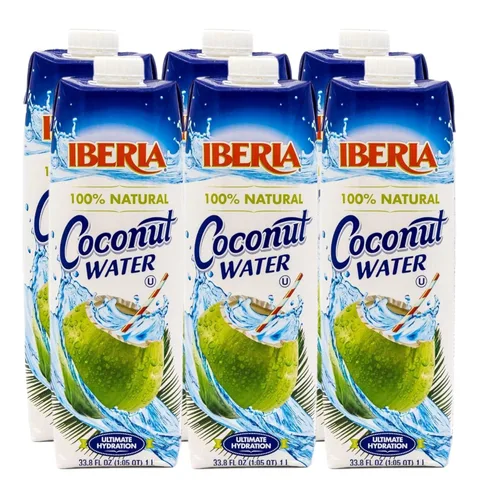 Vista 5 de Iberia Agua de coco 100% natural, 11.1 onzas (paquete de 4)