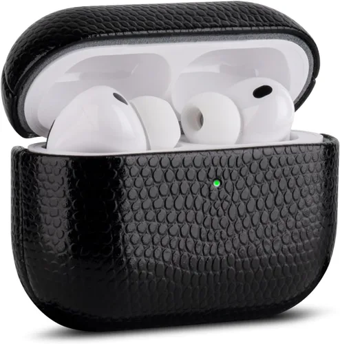 Vista 13 de Haobobro Leather Case [Top Grain Leather] for AirPods Pro 2 Leather Case - Handmade Air Pods Pro 2 Leather Case with Hand Strap - Leather Case for