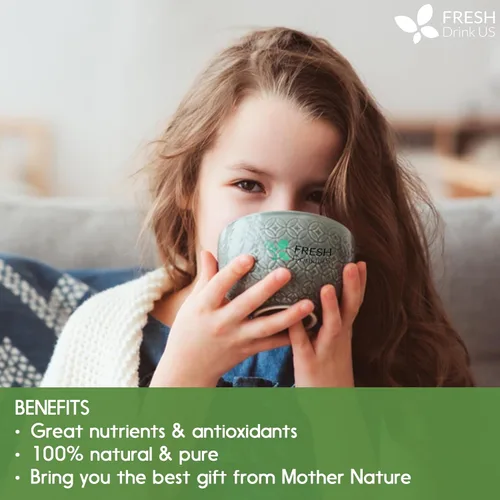 Vista 539 de FreshDrinkUS, 135 bolsas de té de jengibre y cúrcuma premium, ingredientes 100% naturales, mezcla hecha a mano de té de hierbas de cúrcuma