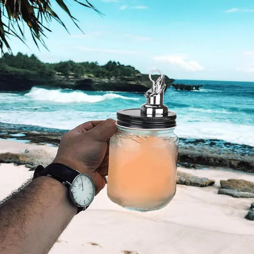 Vista 7 de Paquete de 2 boquillas de flujo libre para tarro Mason Jar, boquillas de flujo libre, tarro de masón para boquilla, tamaño de boca regular