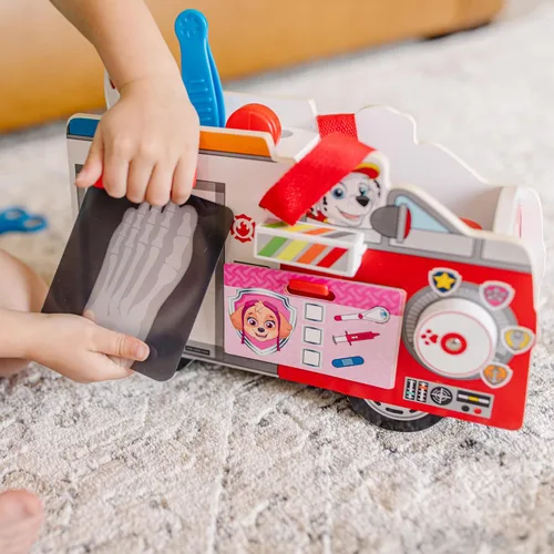Vista 6 de Melissa & Doug PAW Patrol Botiquín de Rescate de Madera EMT de Marshall (14 piezas)