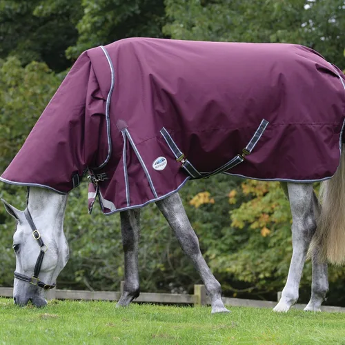 Vista 3 de WeatherBeeta ComFiTec Plus Dynamic II Cuello Detach-A-Neck mediano, granate/gris/blanco, 48 pulgadas