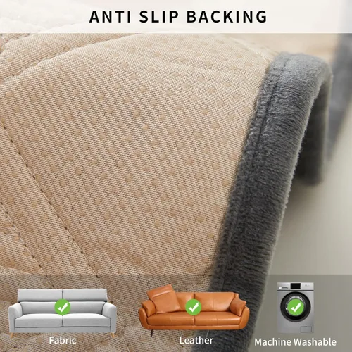 Vista 4 de Deep Dream - Fundas para sofá modular, fundas de terciopelo para sofá, protector para muebles, fundas de sofá antideslizantes para perros, gatos