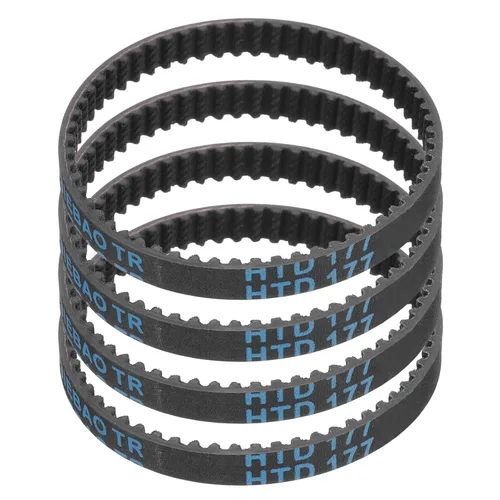 Vista 33 de uxcell 4 piezas HTD-3M Correa de Distribución de Goma 48 Dientes, Longitud de Paso 144mm x Ancho 6mm x Altura 2.4mm, Correa de Polea de Distribución