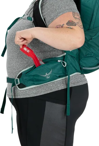 Vista 14 de Osprey Mochila de senderismo Tempest para mujer, verde, (Jasper Green), Mochila de senderismo Tempest