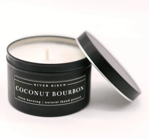 Vista 36 de River Birch Candles - Vela perfumada de almendra + miel, velas de soja de alta calidad, totalmente naturales, no tóxicas, vela de viaje de lata