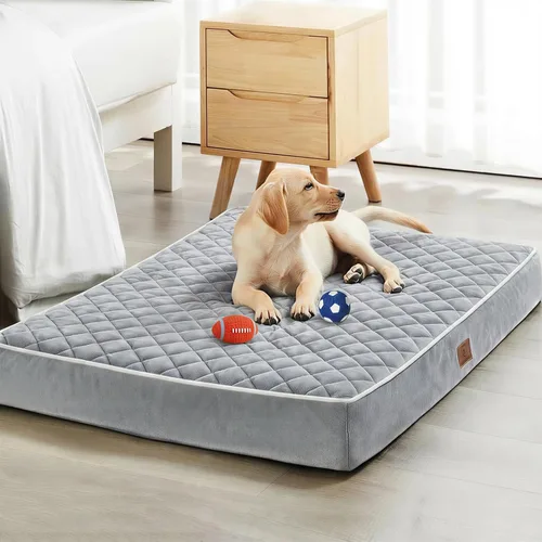 Vista 14 de WNPETHOME Camas ortopédicas XL para perros grandes, impermeables, cama extra grande para perros con funda lavable extraíble, cama para jaula