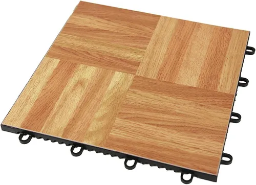 Vista 5 de Flooring Inc. - Kit de pista de baile de práctica de plástico ligero entrelazado de 3/8 pulgadas de grosor, suelo temporal impreso sobre alfombra