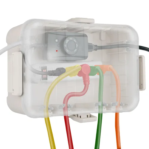 Vista 18 de Flemoon Caja eléctrica grande para exteriores (12.5 x 8.5 x 5 pulgadas), cubierta de cable de extensión impermeable IP54 resistente a la intemperie