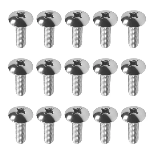 Vista 84 de MroMax Tornillos de máquina M2.0.197 x 0.157 in Tornillos Phillips Cross Truss Head Tornillo 304 Pernos de sujeción de acero inoxidable 15pcs