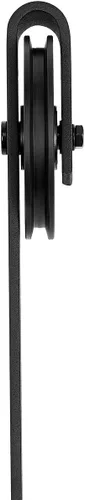 Vista 4 de Yaxa Basics Kit de herrajes para puerta corrediza de granero resistente de 6.6 pies, apto para paneles de 36 a 40 pulgadas de ancho, 1-3/8 a 1-3/4