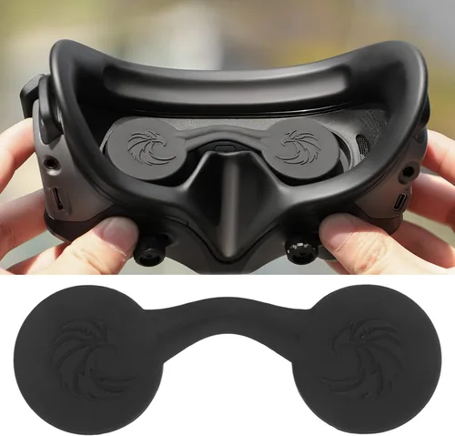 Vista 2 de Cubierta de lente para DJI Goggles 2, FPV Drone Accesorios Gafas de Vuelo Máscara de Ojos Protector de Silicona para DJI Gafas 2