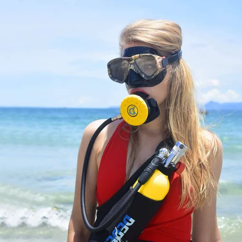 Vista 7 de Tanque de buceo 1L Mini tanque de buceo certificado DOT Tanques de buceo para buceo Equipo de buceo 15 minutos Buceo Sistema de respiración