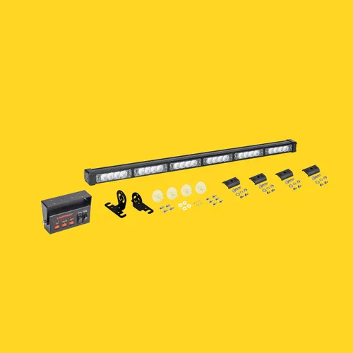 Vista 9 de lamphus SolarBlast sbls64 29" 24 W LED Advertencia Tráfico de Emergencia Advisor – Barra de luz ámbar azul, Ambar