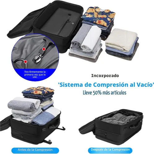 Vista 3 de Viaje de la mochila del vacío de 60L, cerradura TSA, puerto