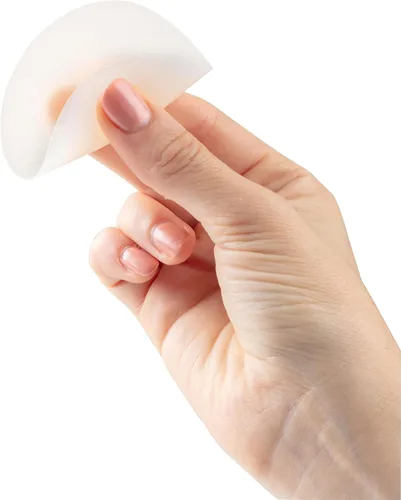 Vista 9 de Cubiertas para pezones 2.4 in para pezones para mujer Silicona adhesiva reutilizable, lavable, impermeable, bordes finos