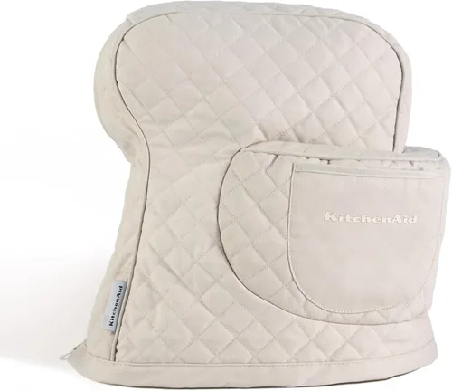 Vista 14 de KITCHENAID Funda ajustable para batidora de pie inclinable con bolsillo de almacenamiento, acolchada 100% algodón, 14.4 x 18 x 10 pulgadas