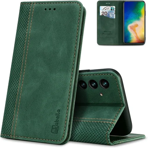 Vista 16 de AKABEILA Funda para Nokia G11 Plus Premium PU Cuero Flip Wallet Case con Cierre Magnético Ranuras para Tarjetas Folio Teléfono Móvil Funda Negro