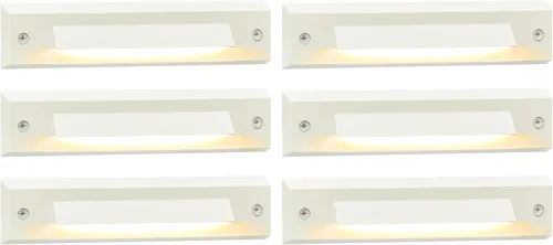 Vista 12 de GKOLED Paquete de 2 luces LED lineales de bajo voltaje de 9-15 V CA/CC, luz de escalera de corte de paisaje de 2 W, accesorios de iluminación