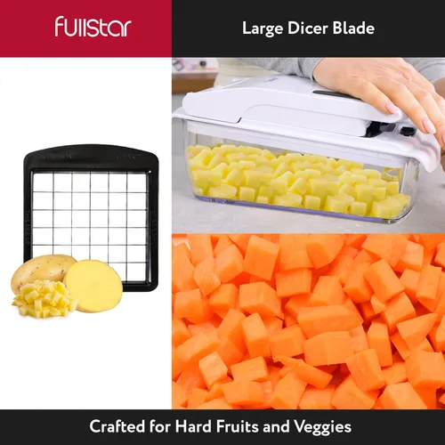 Vista 9 de Fullstar Juego de repuesto de cuchillas – Solo compatible con modelos selectos de picador de verduras Fullstar – Juego de inserción de 2 piezas