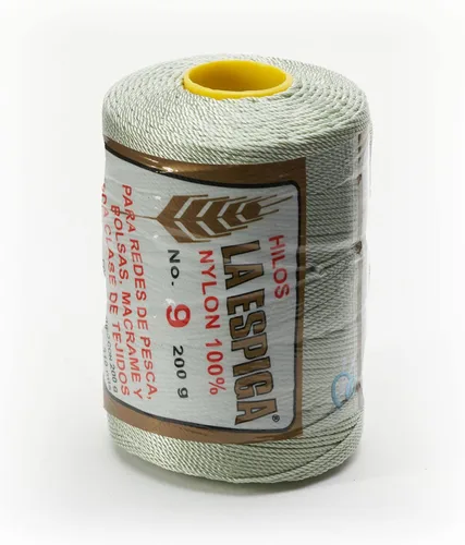Vista 14 de N° 9 - 100% Cordón de Hilo de Nylon Omega para Tejer y Crochet - 01 Blanco
