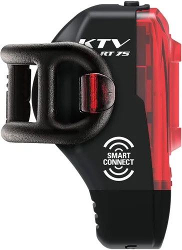 Vista 6 de LEZYNE KTV Pro - Juego de luces inteligentes para bicicleta, luces LED programables, 20 horas de funcionamiento, recargable por USB, 200 lúmenes