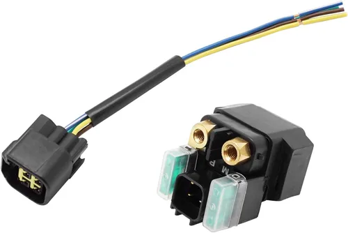 Vista 5 de M MATI Start Interruptor de parada y relé solenoide de arranque y enchufe para Yamaha YFZ450R YFZ450X 2009-2023 Kodiak 700 Some-Models 2016-2023