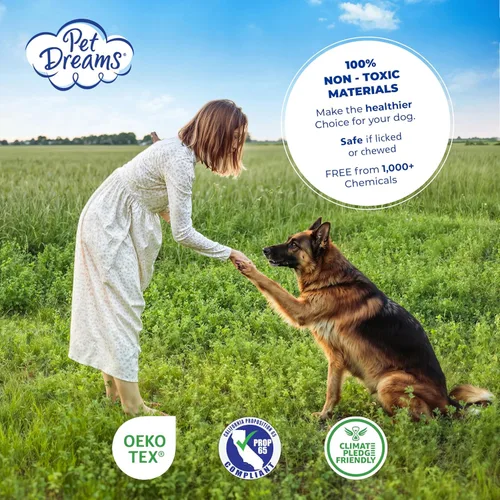 Vista 9 de Pet Dreams Parachoques para jaulas para perros, cómodo forro y protector de cola de perro para jaula interior, se adapta a jaulas iCrate de 18, 24